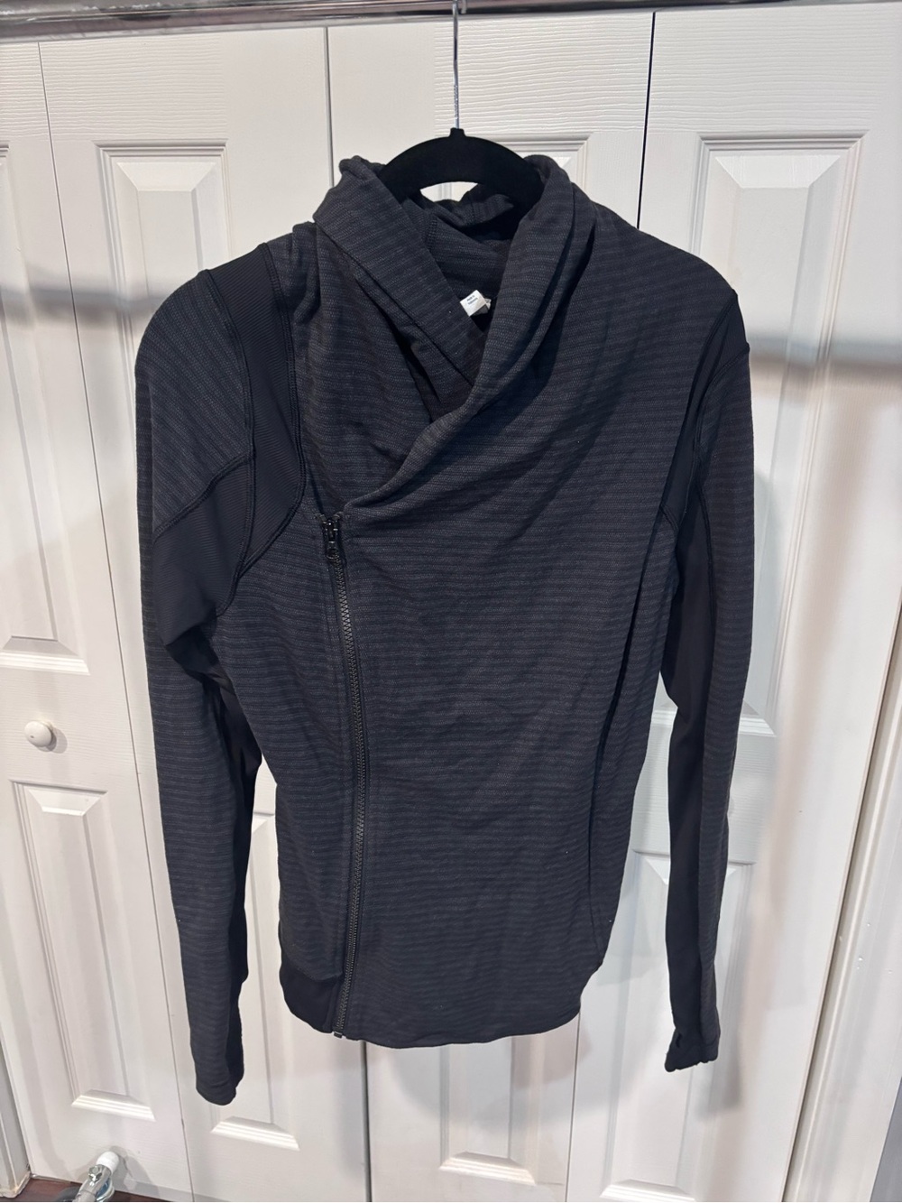 lululemon athletica Black Asymmetrical Zip Utility Jacket